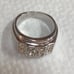 Vintage 18KGP CZ Unisex Ring Size 8