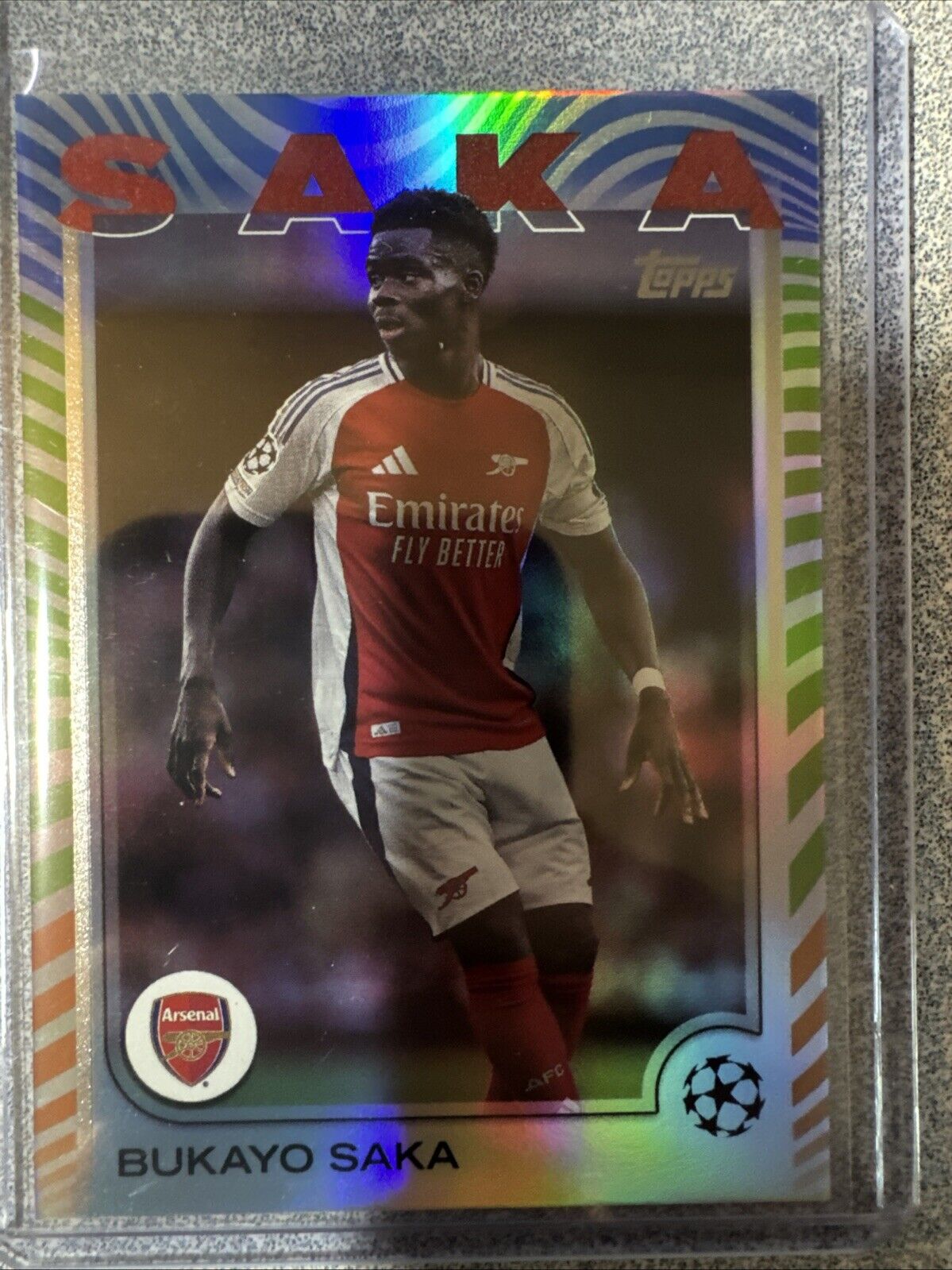 2024-25 TOPPS UEFA CLUB COMPETITIONS SOCCER NEW CHAPTER BUKAYO SAKA /36 Arsenal