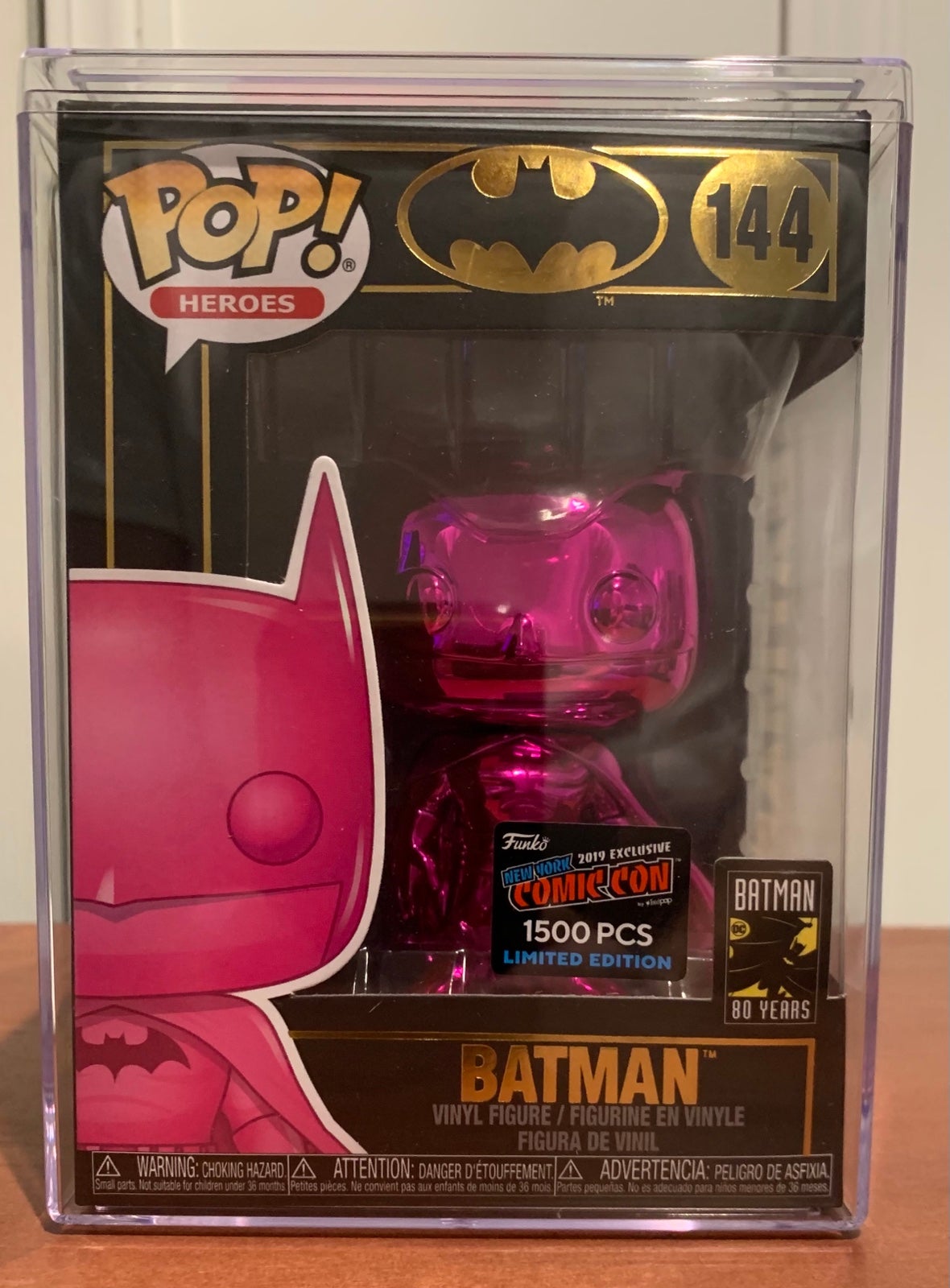 Funko Pop! Vinyl: DC Comics - Batman (Chrome, Pink) - New York Comic Con (NYCC)
