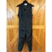 Vtg 1970 Polaris Snow Pants Bib Snowmobile Suit Ski Overall Black Blue Rare Knit
