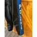 Vtg 1970 Polaris Snow Pants Bib Snowmobile Suit Ski Overall Black Blue Rare Knit