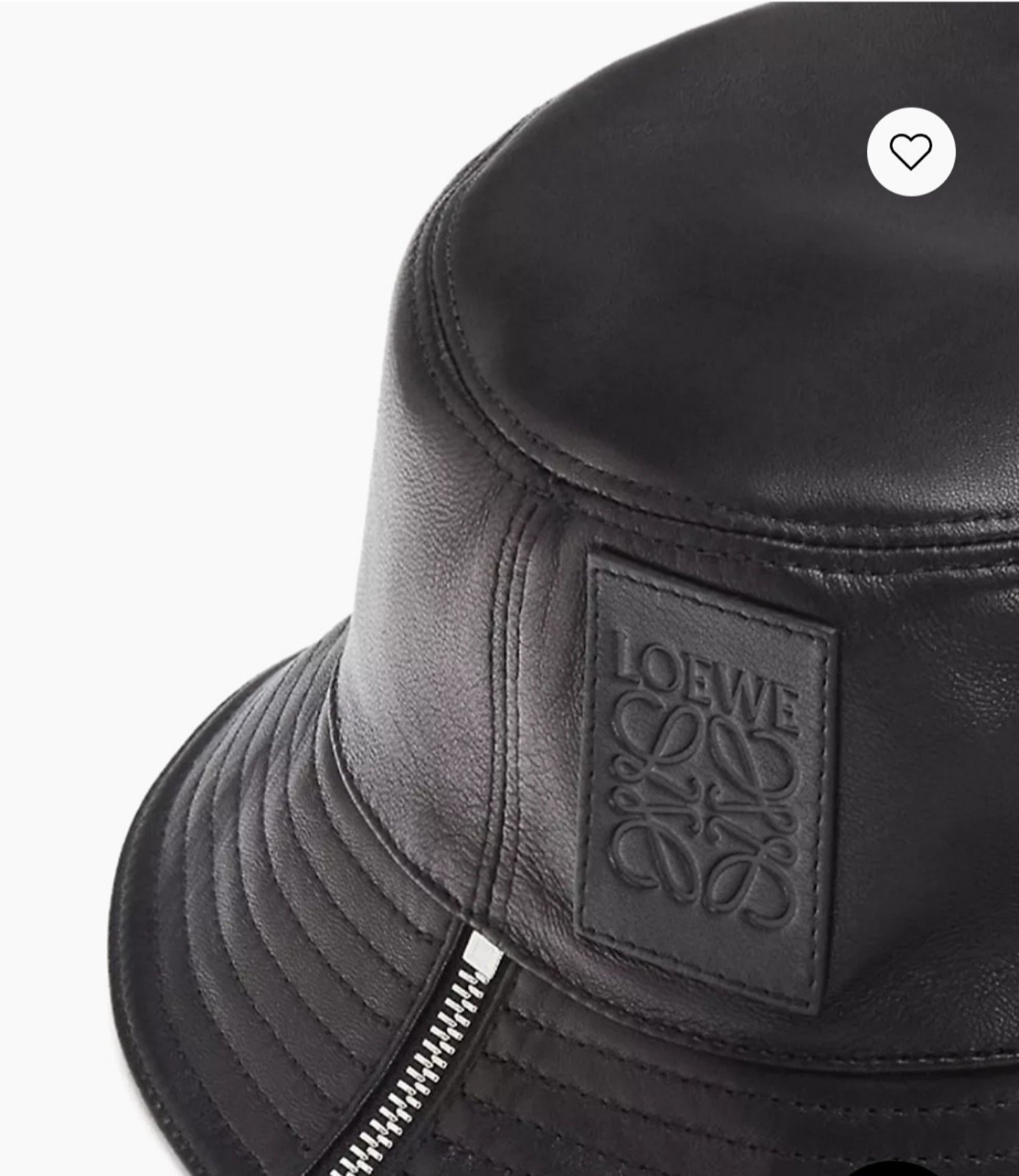 LOEWE Leather Logo Bucket Hat