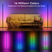Led Corner Floor Lamp, Smart RGB Floor Lamp with APP&Remote, 16 Million Colors
