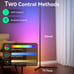 Led Corner Floor Lamp, Smart RGB Floor Lamp with APP&Remote, 16 Million Colors