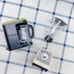 LUOZZY Mini Blender Toy & Coffee Machine Model 1: 12 Miniature Dollhouse Kitche