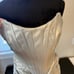 Lavish Alice Metallic Silver Vegan Leather Corset Strapless Mini Dress Size 2