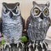 2 Packs Fake Plastic Owl Bird, Garden owl Statue,Can Repel Pigeons Away