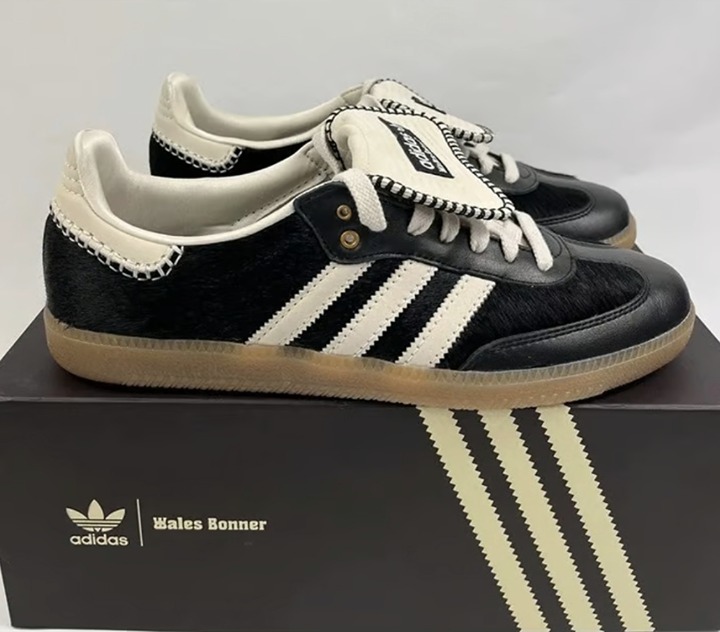 Adidas X Wales Bonner Samba Pony Tonal Core Black Size6