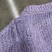 Vintage Purple Distressed Handmade Cardigan Sweater Large 50s 60s