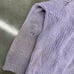 Vintage Purple Distressed Handmade Cardigan Sweater Large 50s 60s