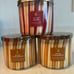Bath & Body Works 2 Spiced Gingerbread + 1 Tis The Season 3-Wick Candles