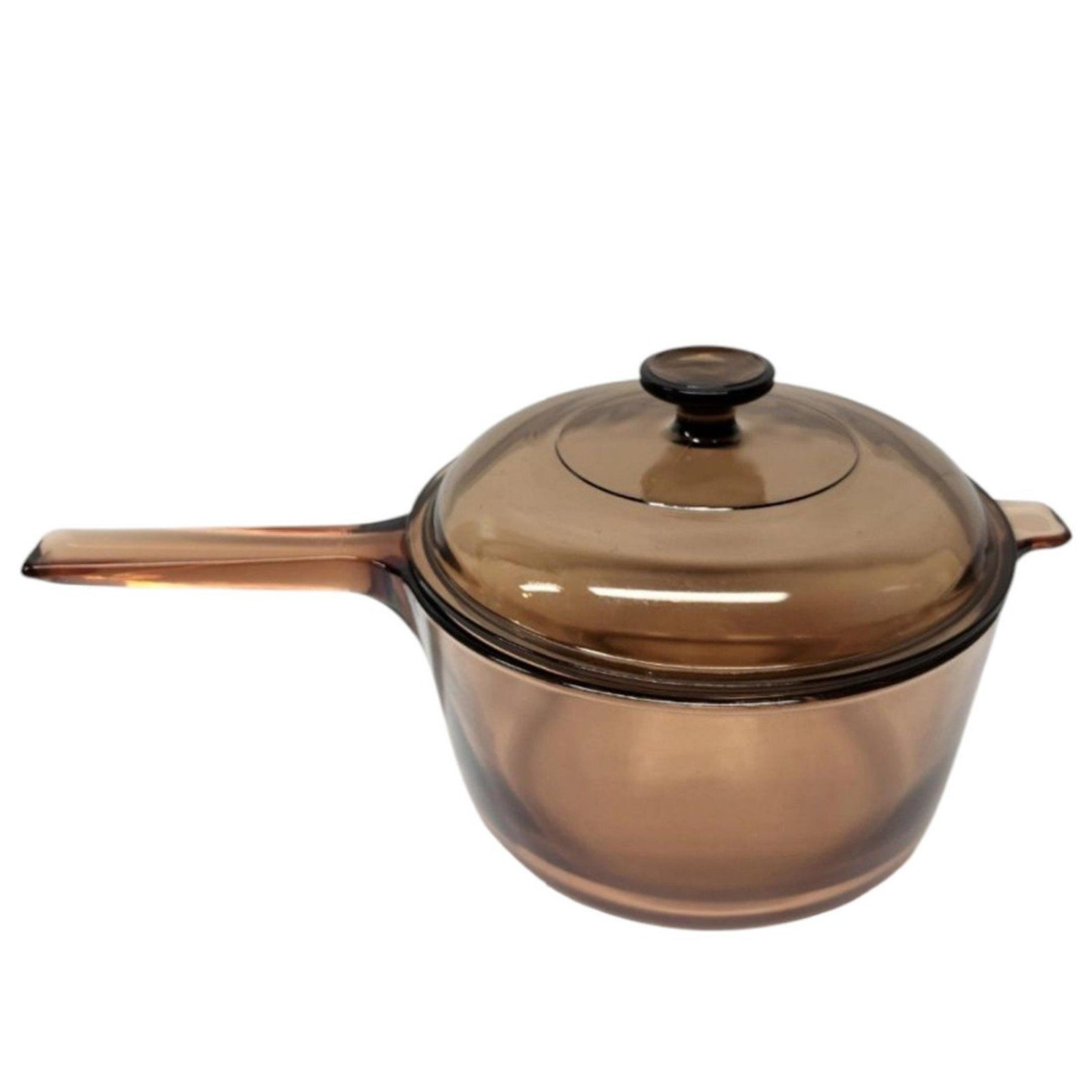 Visions Amber by Corning 2.5 liter Saucepan with Lid