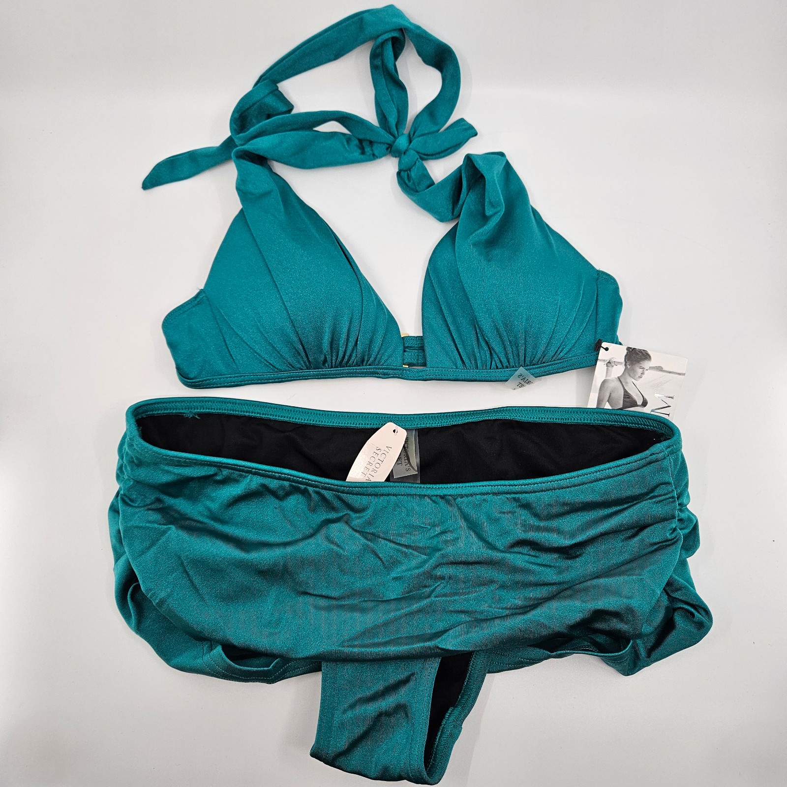 Victoria's Secret Swim Green Padded Swim Set XS - NWT