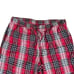 Life is Good Red Black White Cozy Soft Elastic Waist Oversized Plaid Flannel Sle