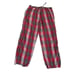 Life is Good Red Black White Cozy Soft Elastic Waist Oversized Plaid Flannel Sle