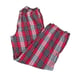 Life is Good Red Black White Cozy Soft Elastic Waist Oversized Plaid Flannel Sle