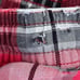 Life is Good Red Black White Cozy Soft Elastic Waist Oversized Plaid Flannel Sle