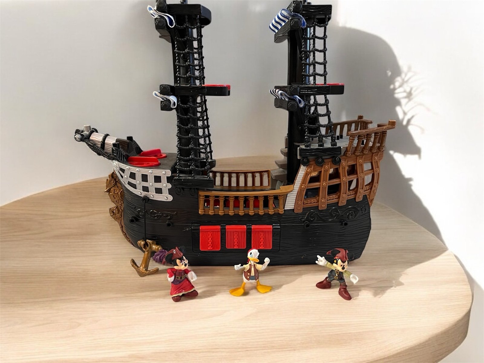 PIRATE SHIP boat adventure Fisher Price Imaginext 2006 sail With 3 Characters