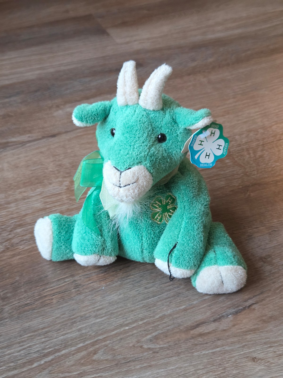 Rare Vintage 2003 4H Green Goat Plush Billy the Kid Stuffed Animal Toy Glory Be