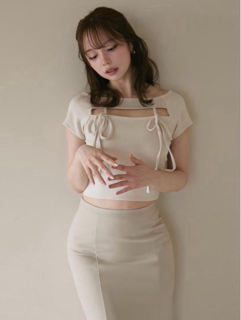 正規店仕入れの And tops ribbon Bebe Mary トップス