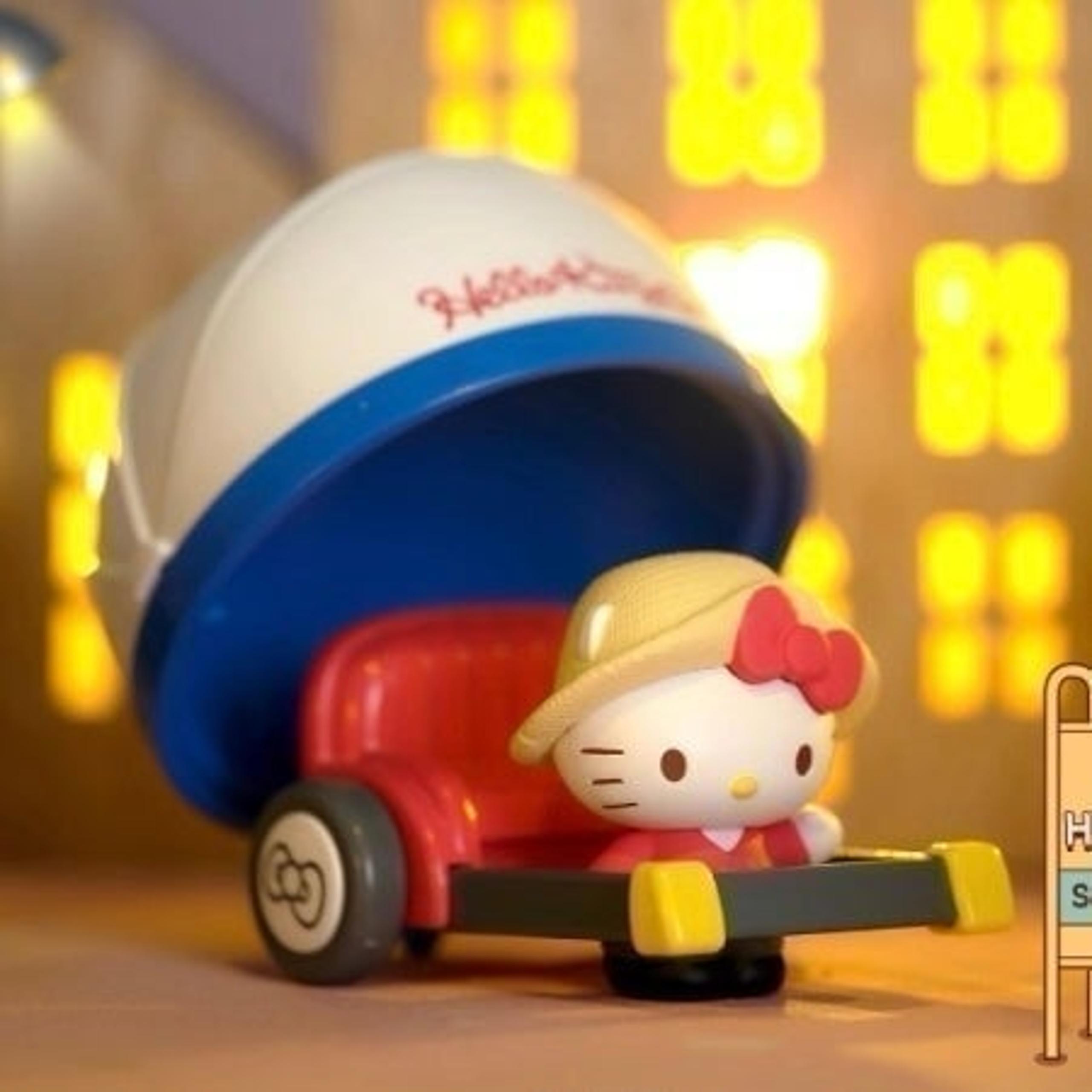 Hello kitty Sanrio rickshaw collectible action Figure toy ornament gift