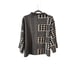 NWT Gabby Isabella Amelia Mock Neck Black & White Houndstooth Sweater Women's S