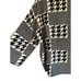 NWT Gabby Isabella Amelia Mock Neck Black & White Houndstooth Sweater Women's S