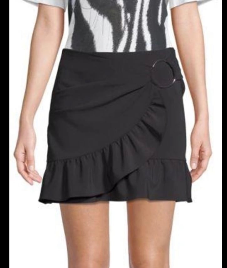 Opening Ceremony William drape ruffle mini skirt