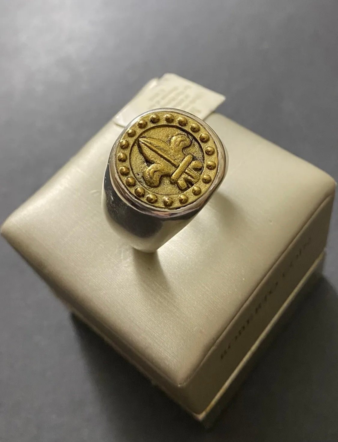 Men's MMA Metropolitan Museum of Art 925 Sterling Silver Ring Size 12/20g.