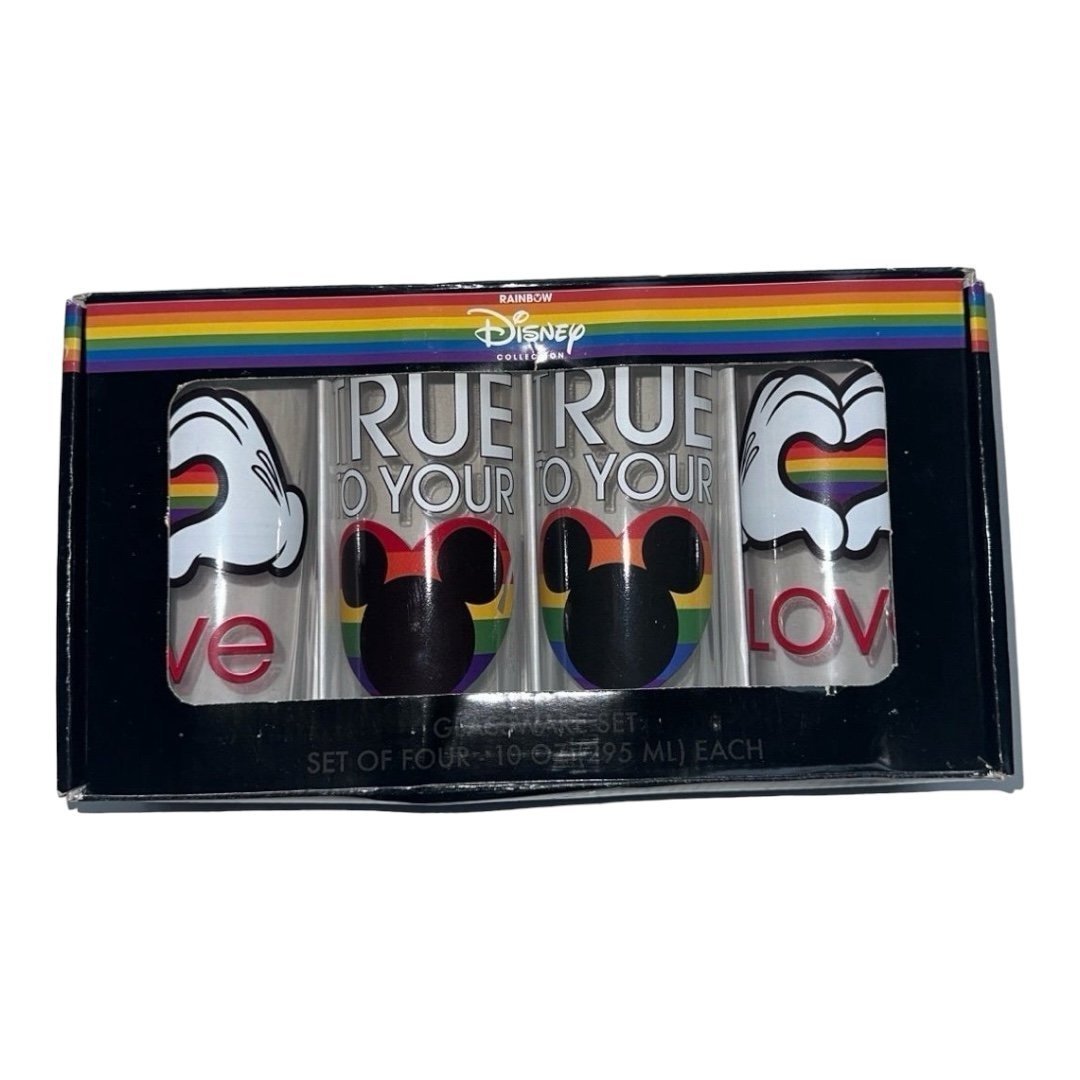 Disney Rainbow Collection Glassware Set