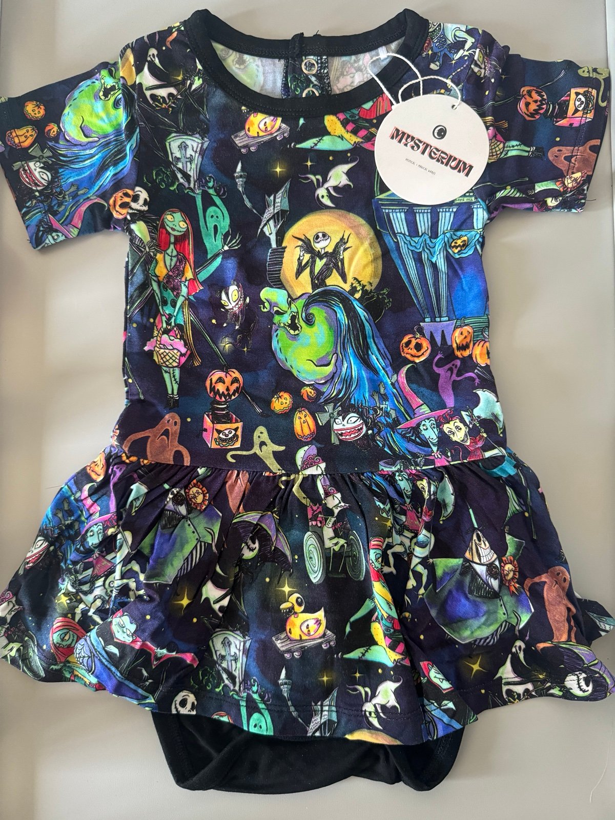 Spellbound Soles Mysterium The Storyteller Nightmare Bodysuit Twirl 18-24 NWT
