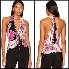 NWT Free People Hot Tropics Halter Top Small