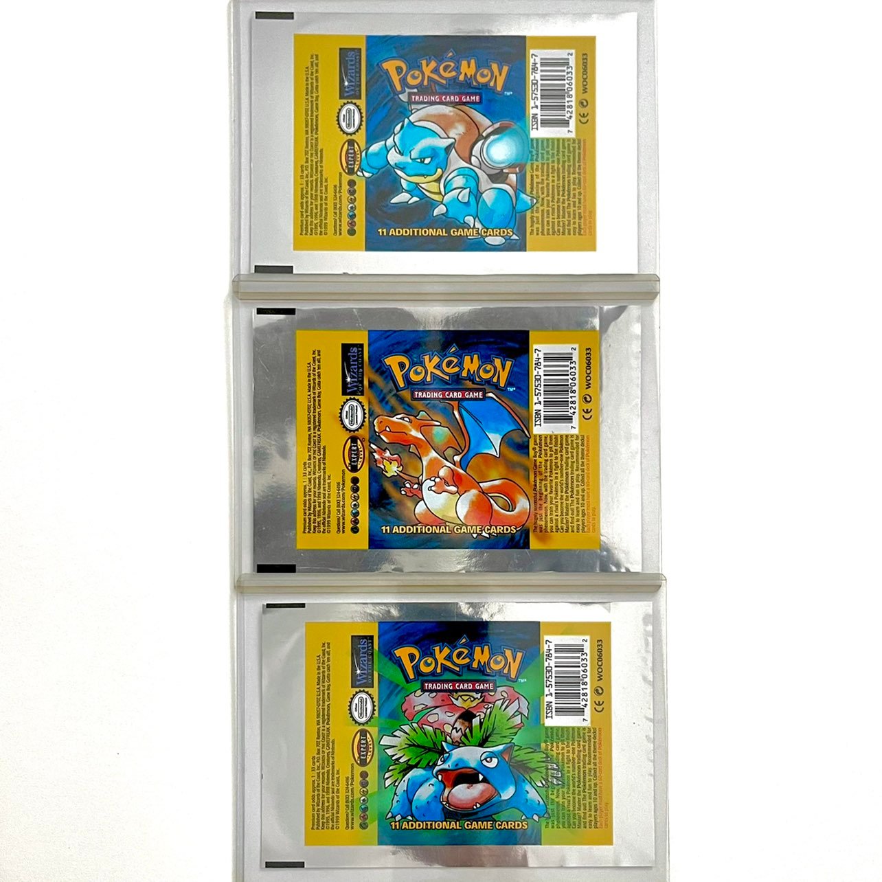 Rare Pokémon Unsealed Base Set Booster Pack Wrappers