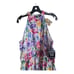 BOSTON PROPER Garden of Romance Print Mock Neck Midi Fit and Flare Dress-Size 16