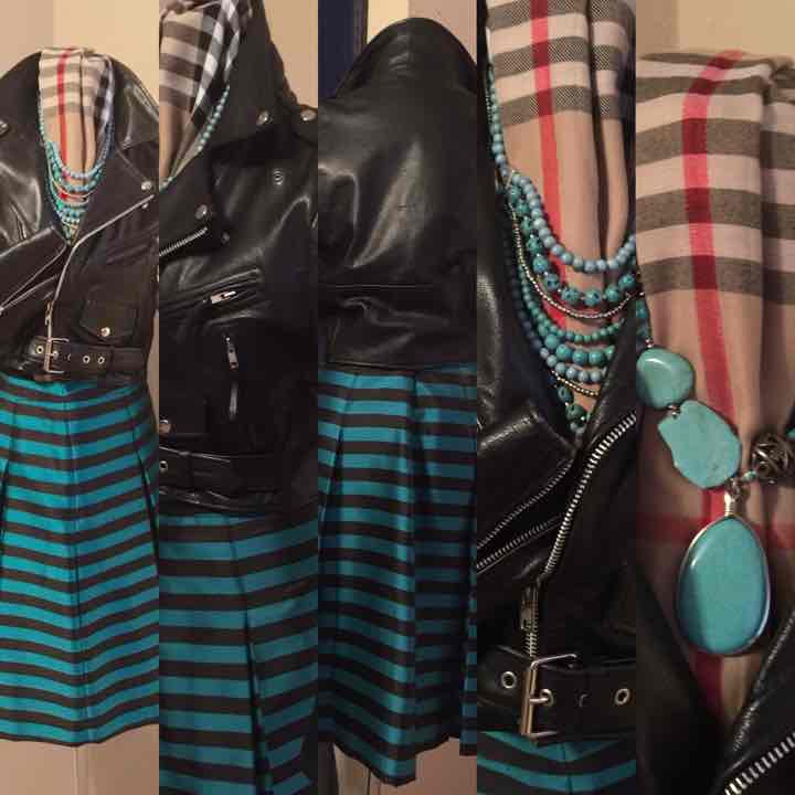 Halogen Skirt & Motorcycle Jacket