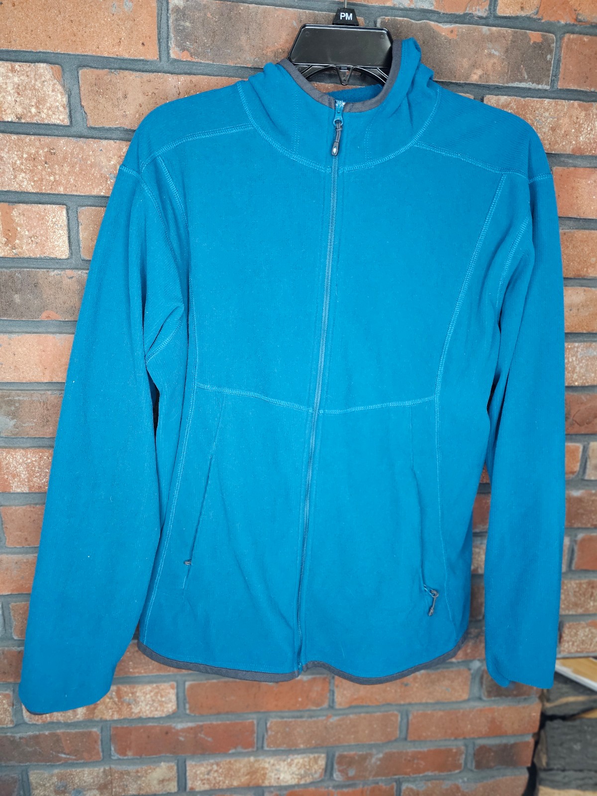 Eddie bower blue zip up sweater