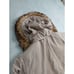 Fitz Wright Polyester Removable Hoodie Jacket Coat Faux Fur Hood VTG 80s 2XL EUC