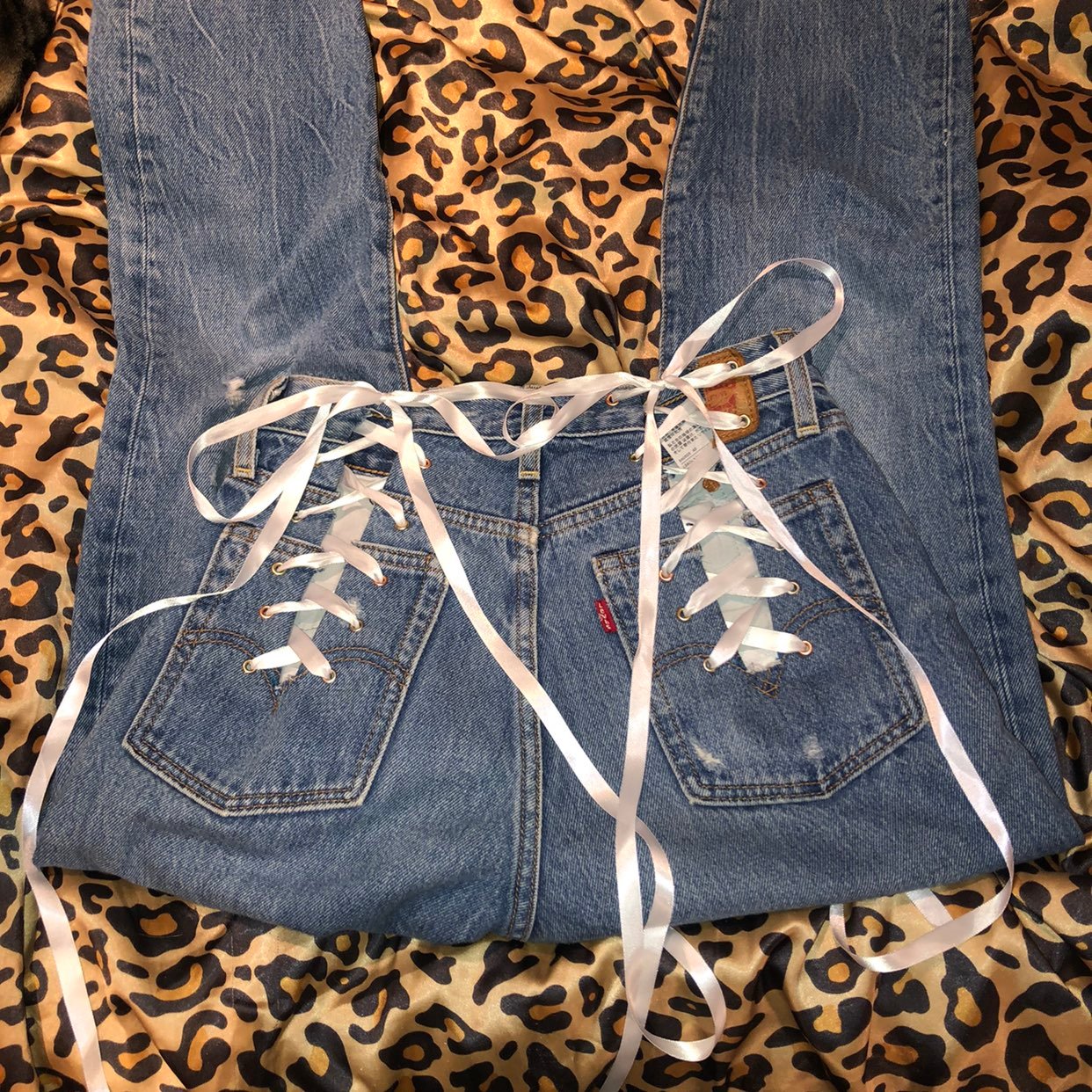 Lace Up Levis