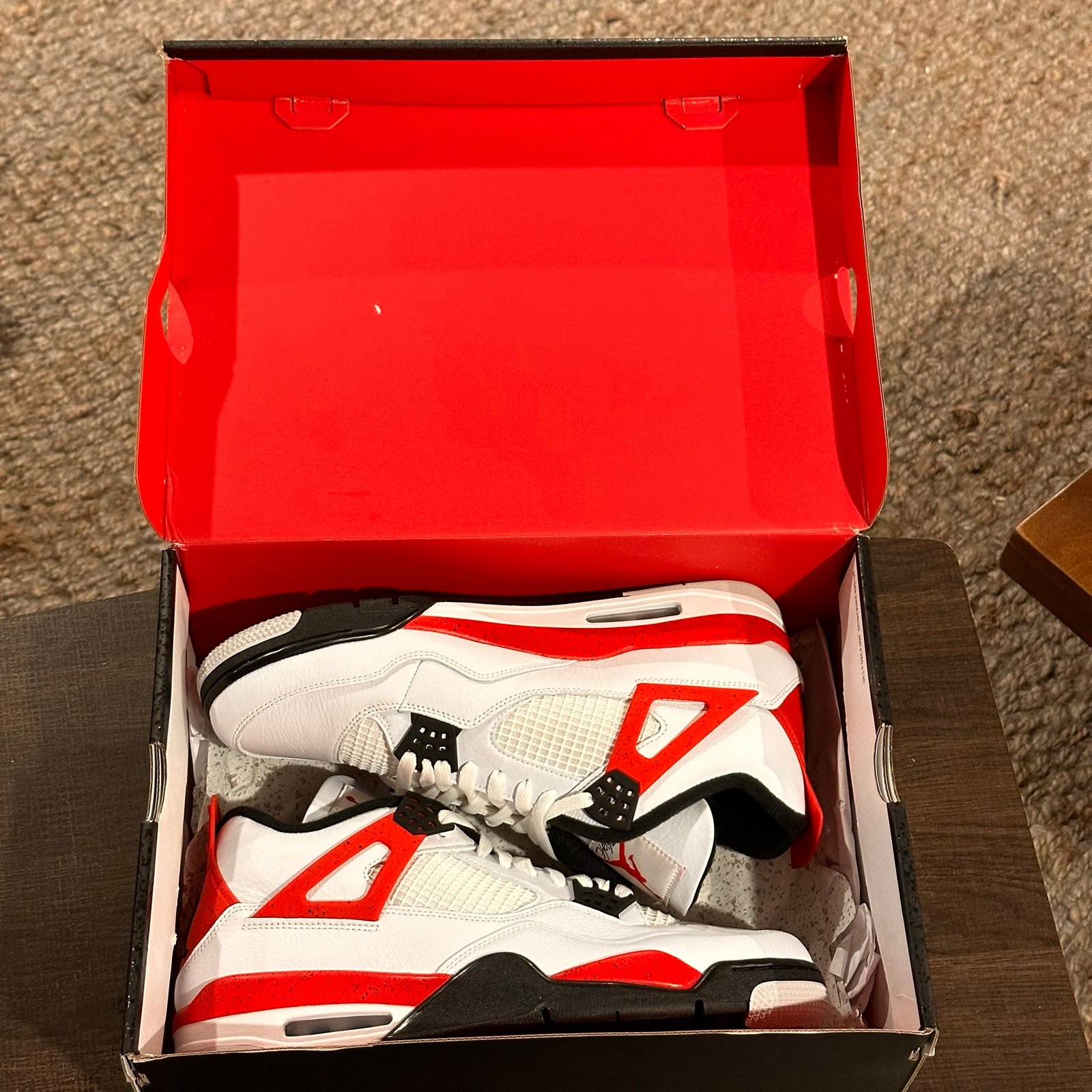 Nike Air Jordan 4 Retro Shoes Red Cement DH6927-161 size 13 men’s New in Box