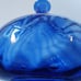 Vintage cobalt blue decanter