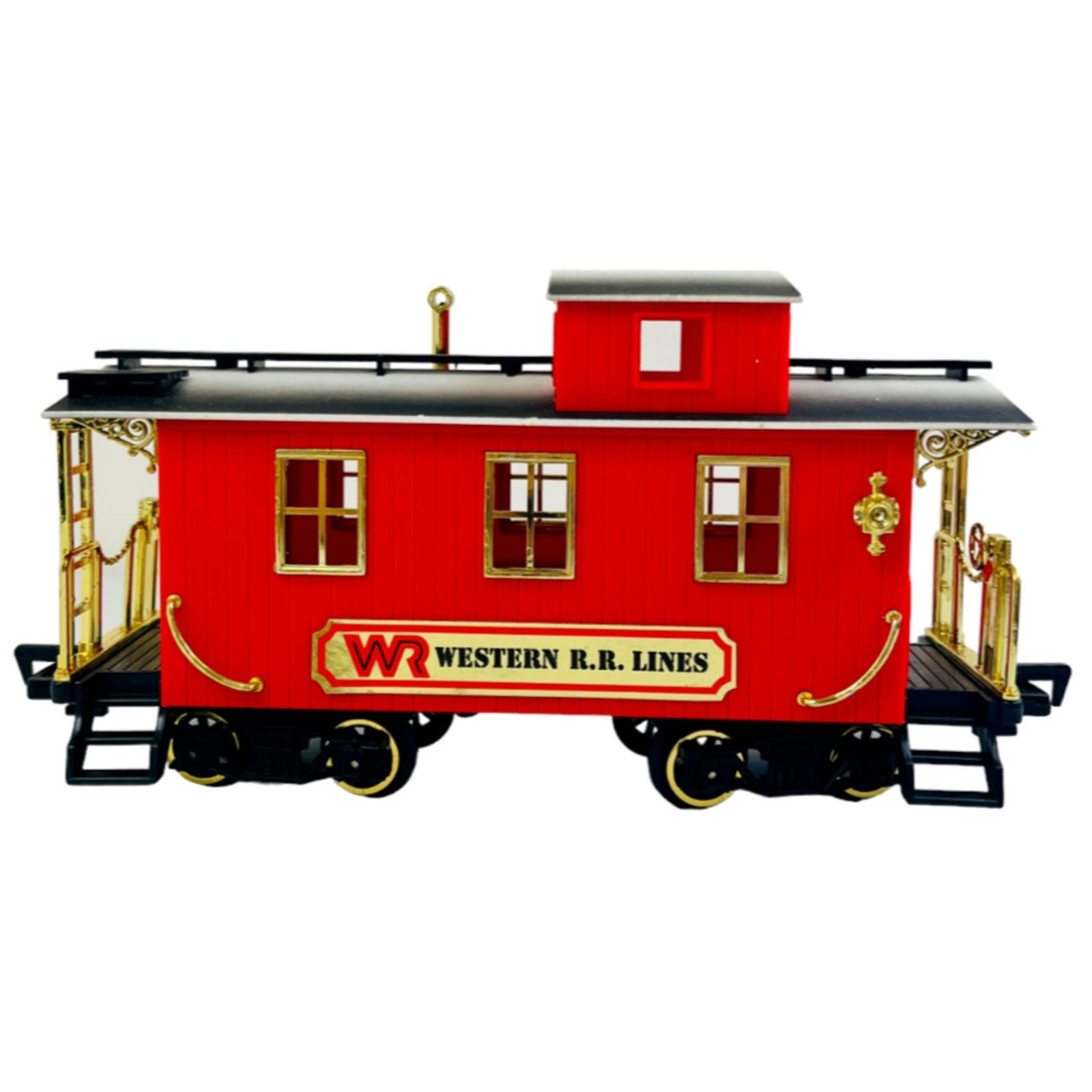 New Bright Talking Silver Rail Express Red Caboose #1107 Vintage 1986 NOS