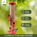 Kingsyard 2 Pack Tube Bird Feeders for Outdoors Hanging, Premium Hard Plastic Bi