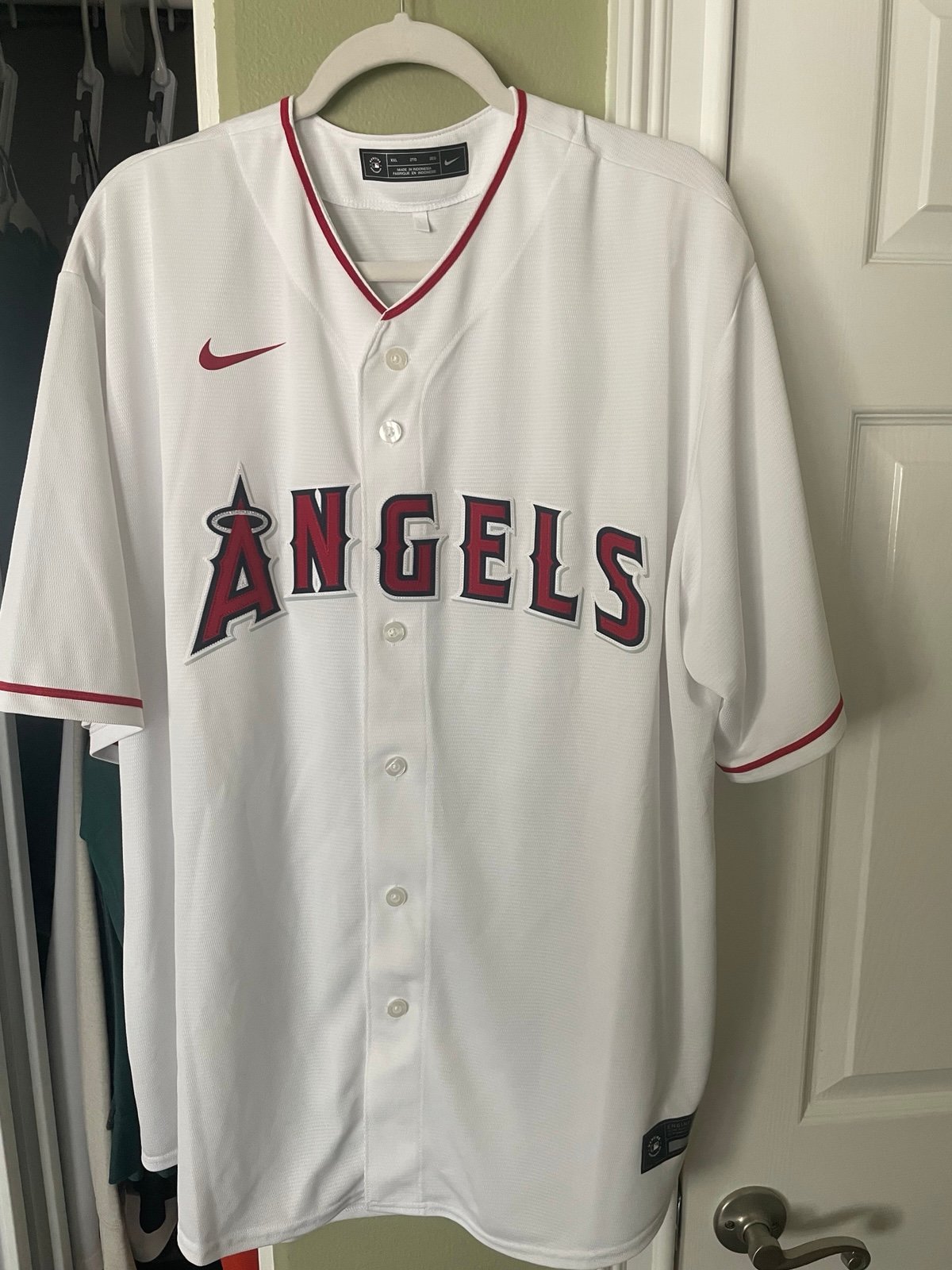 Los Angeles Angels Nike Home Replica Team Jersey - White