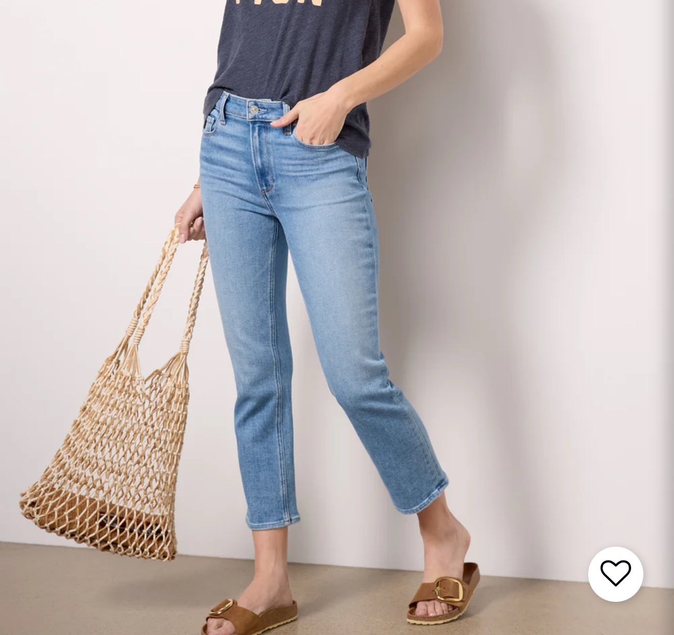 Paige Cindy Crop Jeans Size 29 Medium Blue Jean Paige Denim Evereve Persona