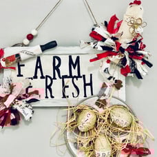 Handmade wooden Farm Sign