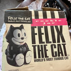 Felix the cat cookie dish - unused