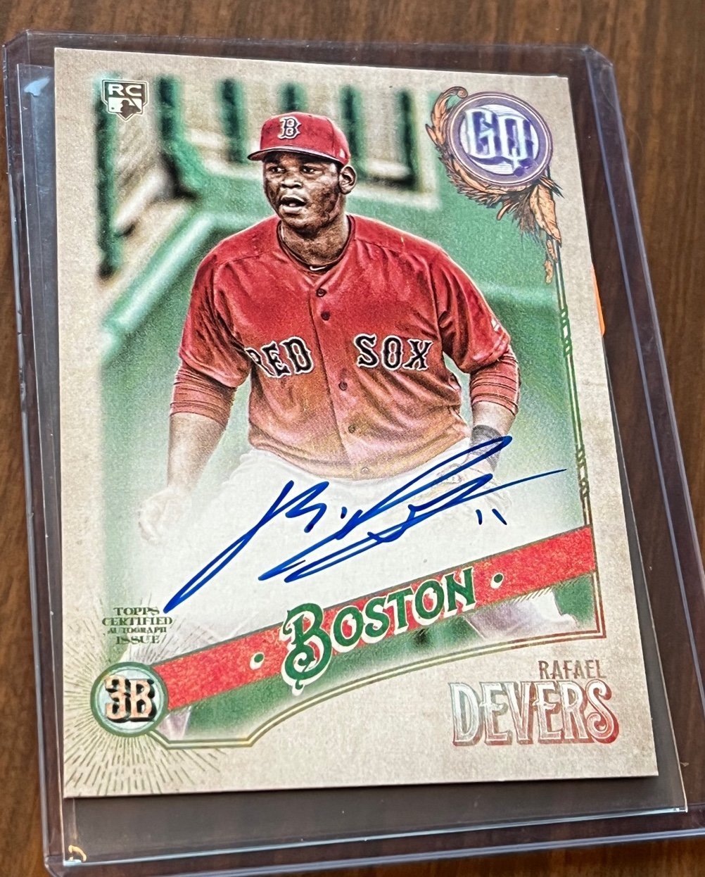 Rafael Devers Gypsy Queen RC AUTO Boston Red Sox