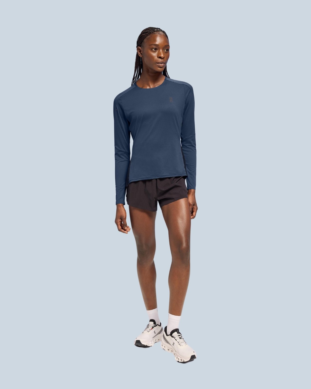 Oncloud Performance Long-T Fullsize in Denim | Navy New for Women | Super Sale