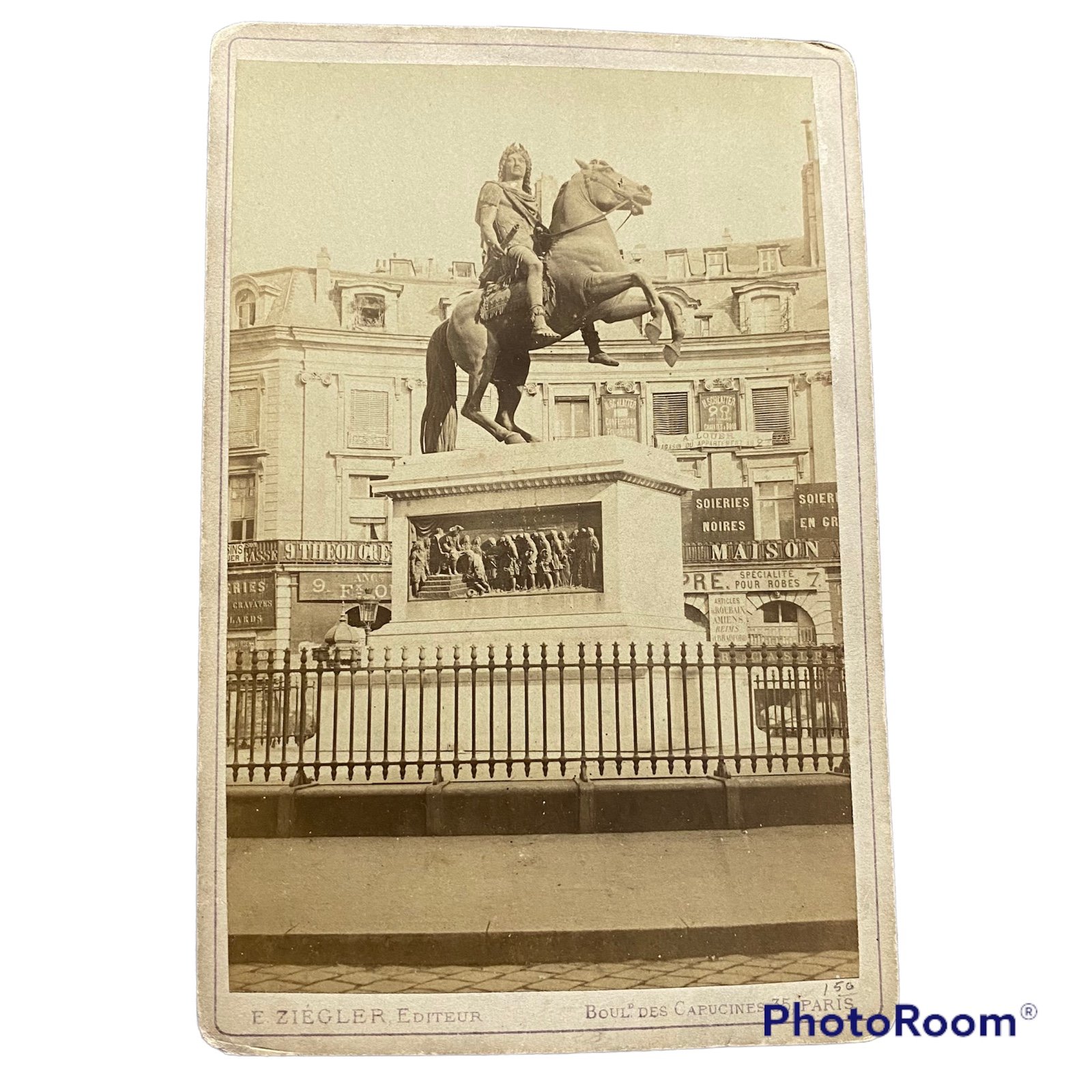 E. Ziégler Editeur Louis 14th Paris France Vintage Albumin Print