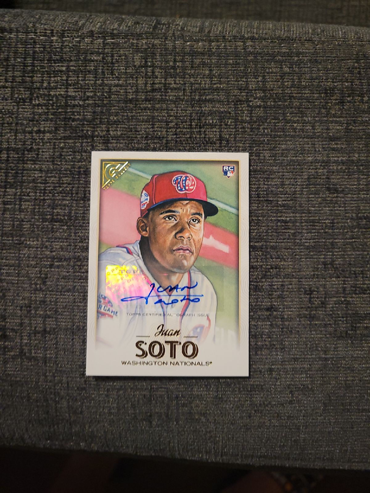 Juan Soto Topps Gallery RC Auto.